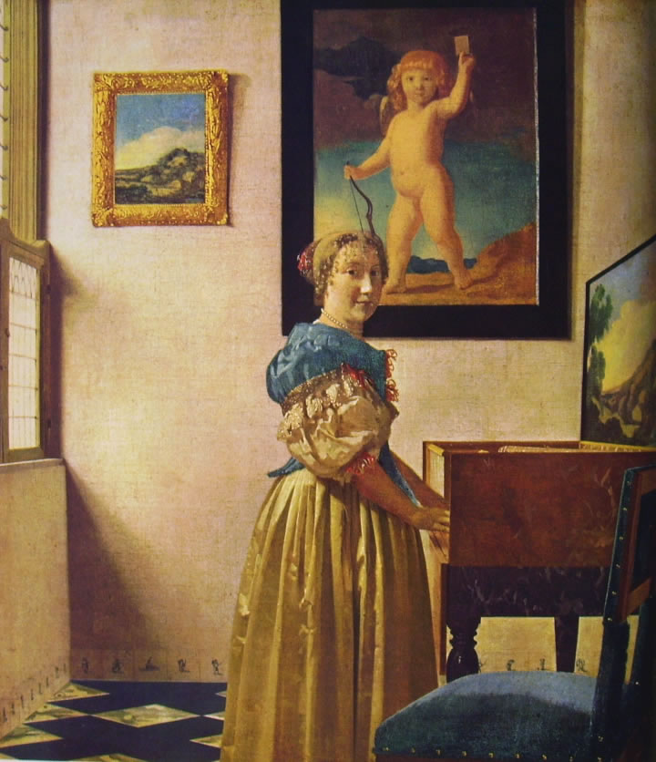 Jan Vermeer: Signora ritta alla spinetta