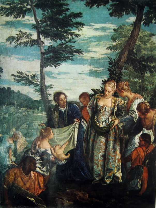 veronese - mosè salvato dalle acque