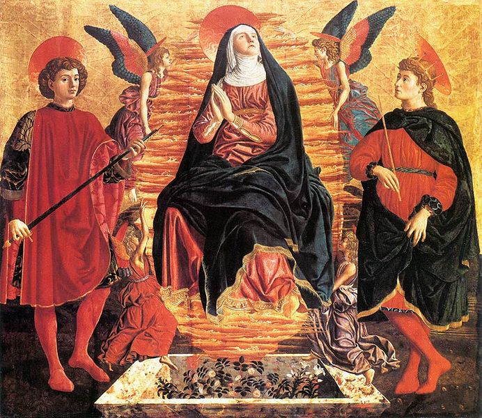 Andrea del Castagno: Assunzione della Vergine tra i santi Miniato e Giuliano