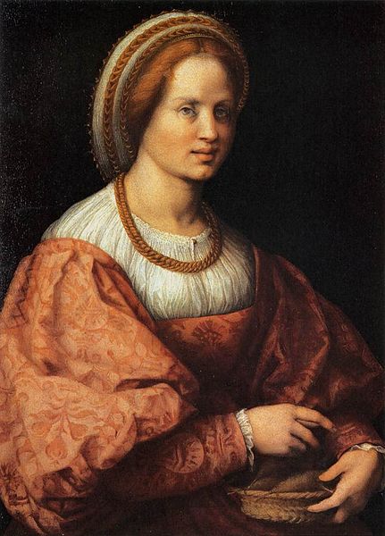 Andrea del Sarto: Dama col cestello di fusi