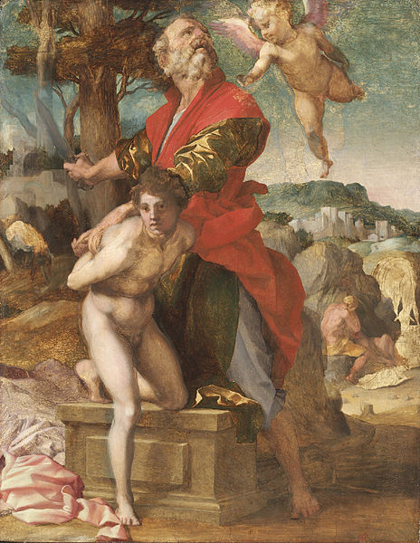 Andrea del Sarto: Sacrificio di Isacco, anno 1527 circa, tecnica ad olio su tavola, 178 x 138 cm., Museum of Art, Cleveland.