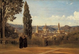 Camille Corot: Giardini di Boboli a Firenze