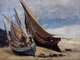 Barche da pesca sulla spiaggia di Deauville (1866)