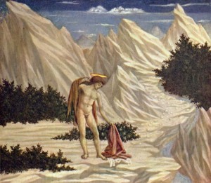 Domenico Veneziano: San Giovanni Battista nel deserto, 28,4×31,8 cm, Washington, National Gallery of Art