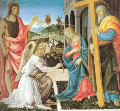 Filippino Lippi: Annunciazione e santi (Capodimonte)