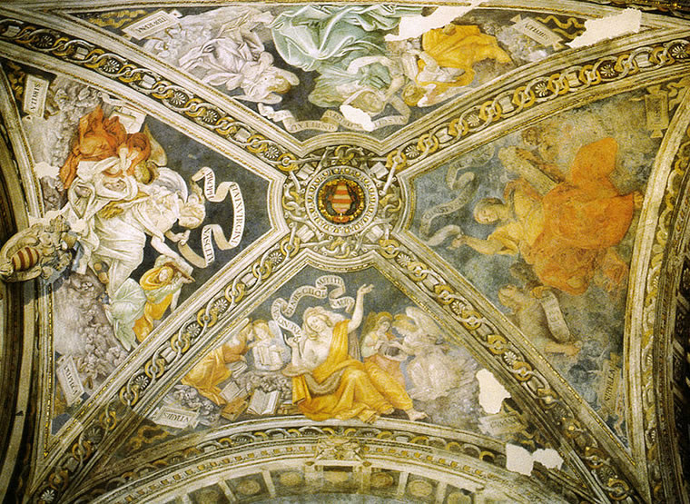 Filippino Lippi -Cappella Carafa: Le Sibille sulla volta