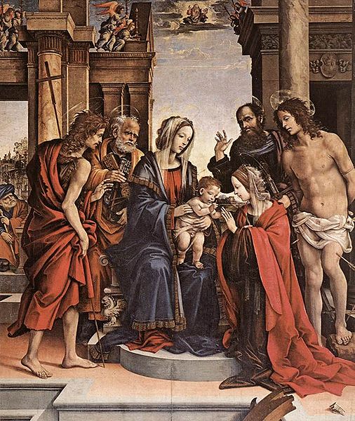 Filippino Lippi: Matrimonio mistico di santa Caterina di Alessandria (Bologna)