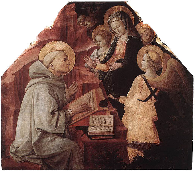 Filippo Lippi: Apparizione della Vergine a san Bernardo
