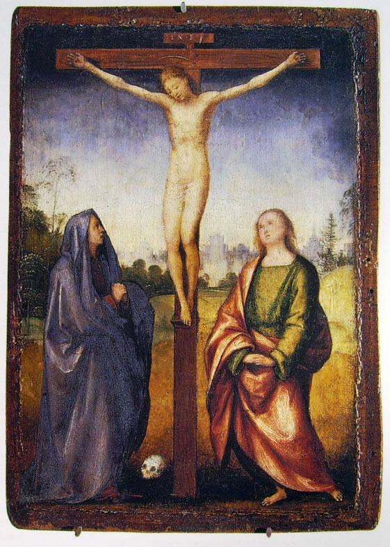 Fra' Bartolomeo: Cristo in croce tra la Vergine e San Giovanni Evangelista