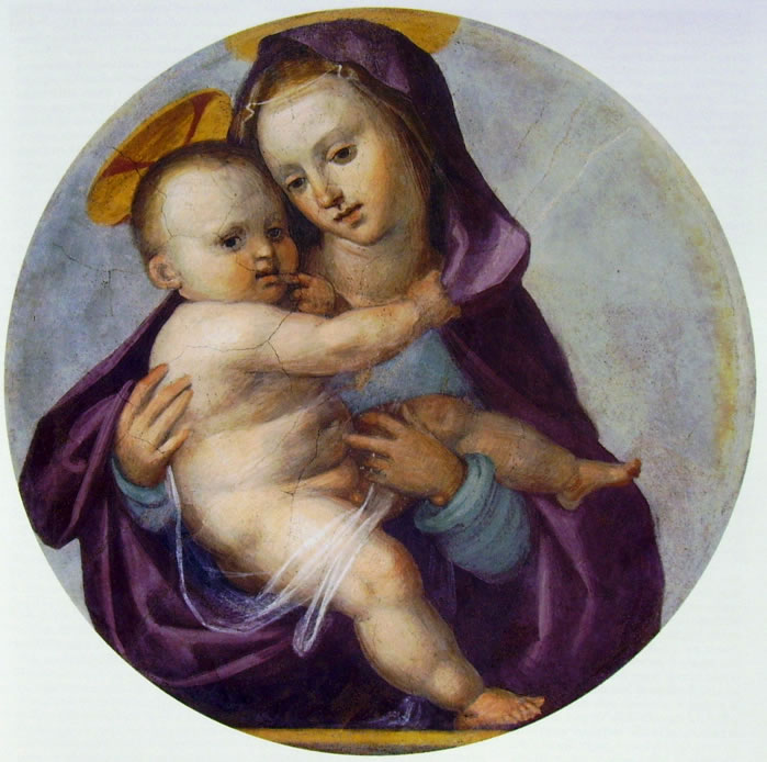 Madonna col Bambino (diametro 64 cm.) di Fra' Bartolomeo