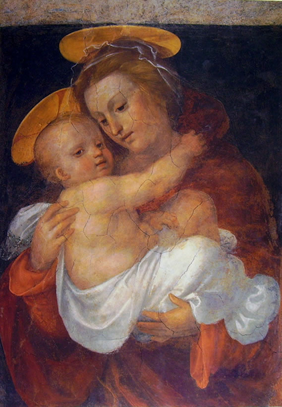 Fra' Bartolomeo: Madonna col Bambino (affresco staccato)