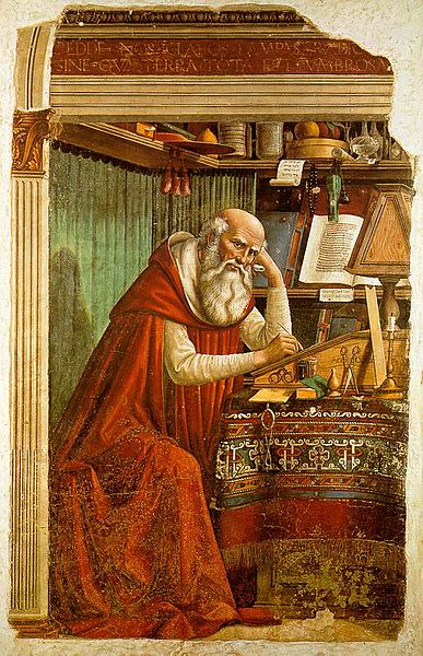 Domenico Ghirlandaio: San Girolamo nello studio (Ognissanti Firenze)