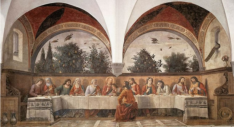 Domenico Ghirlandaio: Ultima Cena (Ognissanti Firenze)