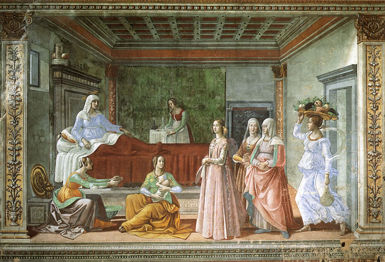 Domenico Ghirlandaio: Nascita del Battista