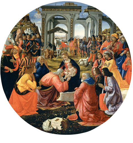 Domenico Ghirlandaio: Adorazione dei Magi Tornabuoni