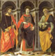 Santo Stefano tra i santi Jacopo e Pietro