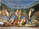 Stufetta di Diana e Atteone, affreschi lato sud