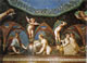Stufetta di Diana e Atteone, affreschi lato ovest