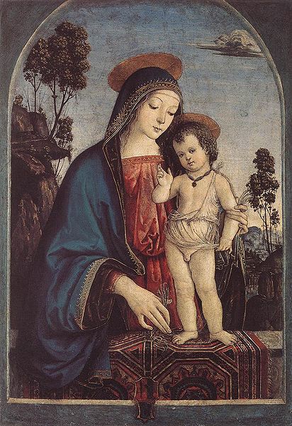 Pinturicchio: Madonna col Bambino benedicente
