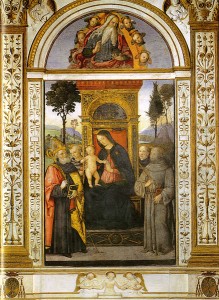 Cappella Basso Della Rovere, anno 1484-1492, serie di affreschi, basilica di Santa Maria del Popolo, Roma.
