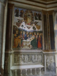 Cappella Basso Della Rovere, anno 1484-1492, serie di affreschi, basilica di Santa Maria del Popolo, Roma.
