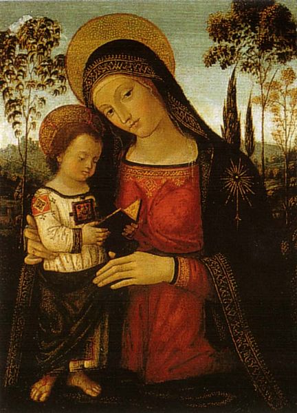 Pinturicchio: Madonna col Bambino leggente