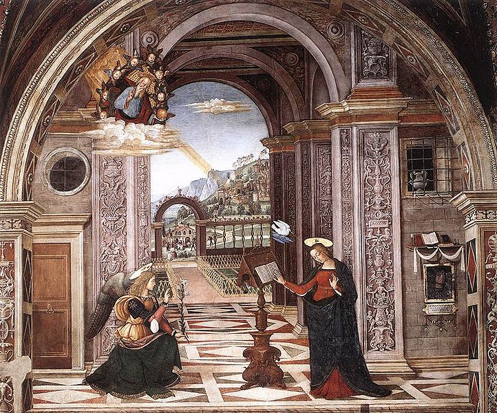 Pinturicchio: Cappella Baglioni - L'Annunciazione