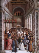Pio II, incoronato pontefice, entra in Vaticano
