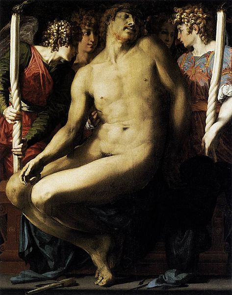 Rosso Fiorentino: Cristo morto compianto da quattro angeli