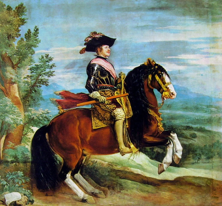 Filippo IV a cavallo, Madrid Prado (314 cm.)