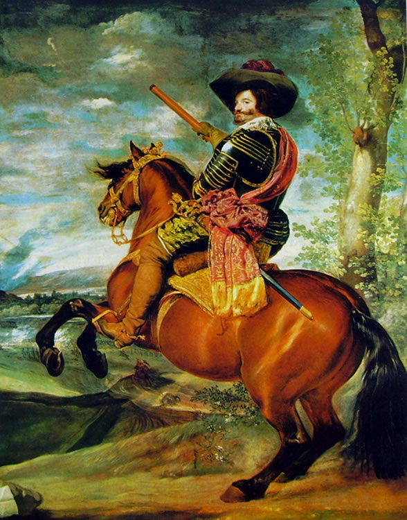 Il conte duca De Olivares a cavallo, Madrid Prado (cm. 239)