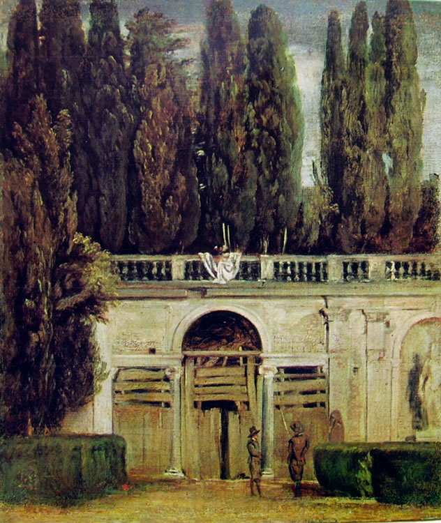 L'entrata della grotta a Villa Medici di Roma, Madrid Prado (cm. 42)