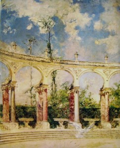 La colonnade a Versailles di boldini
