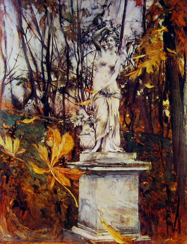 Giovanni Boldini: Statua nel parco di Versailles