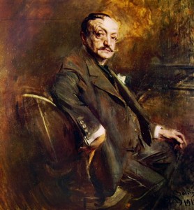 Giovanni Boldini: Autoritratto a sessantanove anni, cm. 100 x 104, Museo Boldini, Ferrara.