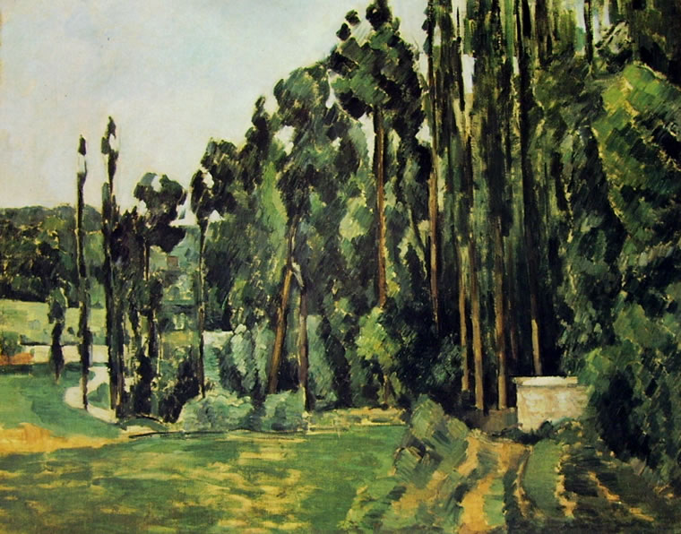 Paul Cezanne: Pioppi (Louvre)