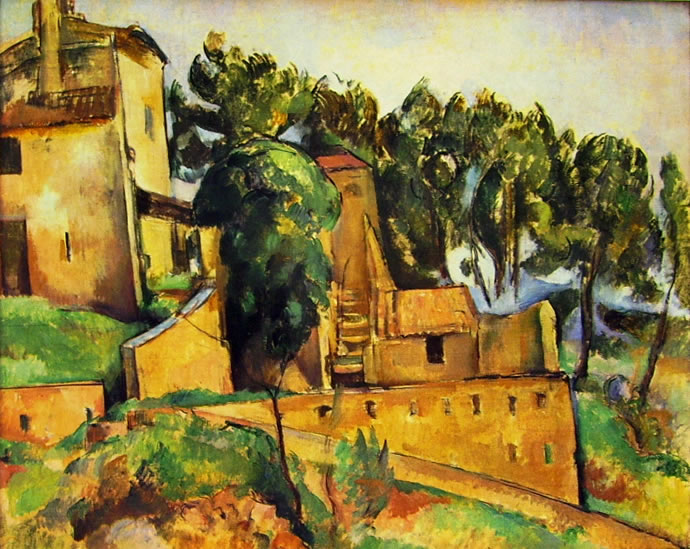 Paul Cezanne: Case a Bellevue