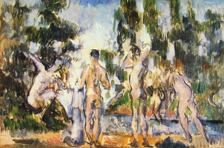 Paul Cezanne: Quattro uomini (Quattro bagnanti)