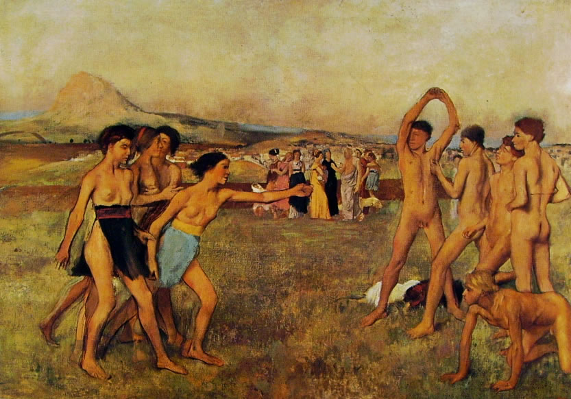 Edgar Degas: Esercizi di giovani spartani