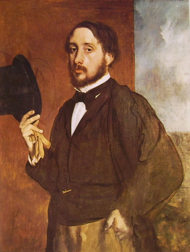 Degas che saluta - Autoritratto di Edgar Degas