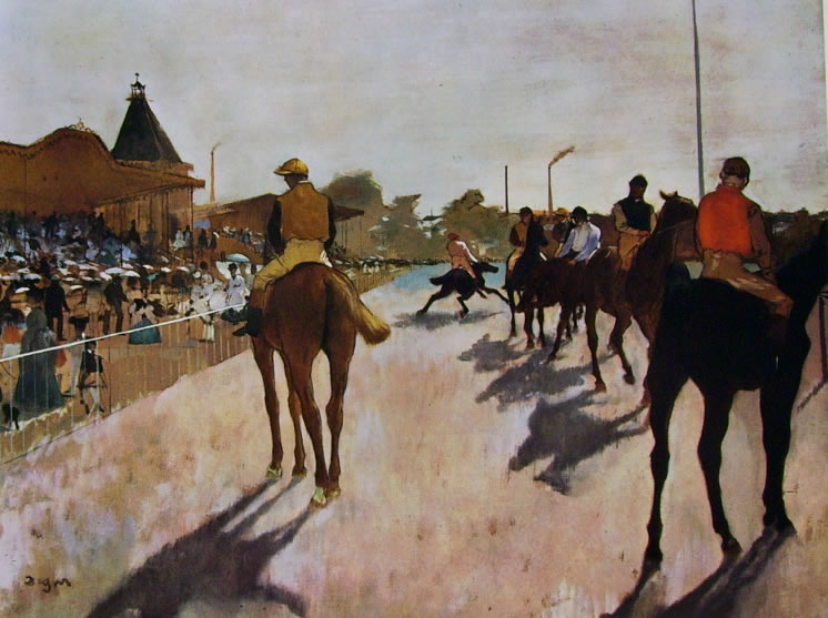 Edgar Degas: Fantini davanti alle tribune