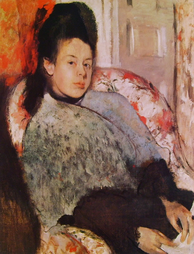 Edgar Degas: Giovane donna in poltrona