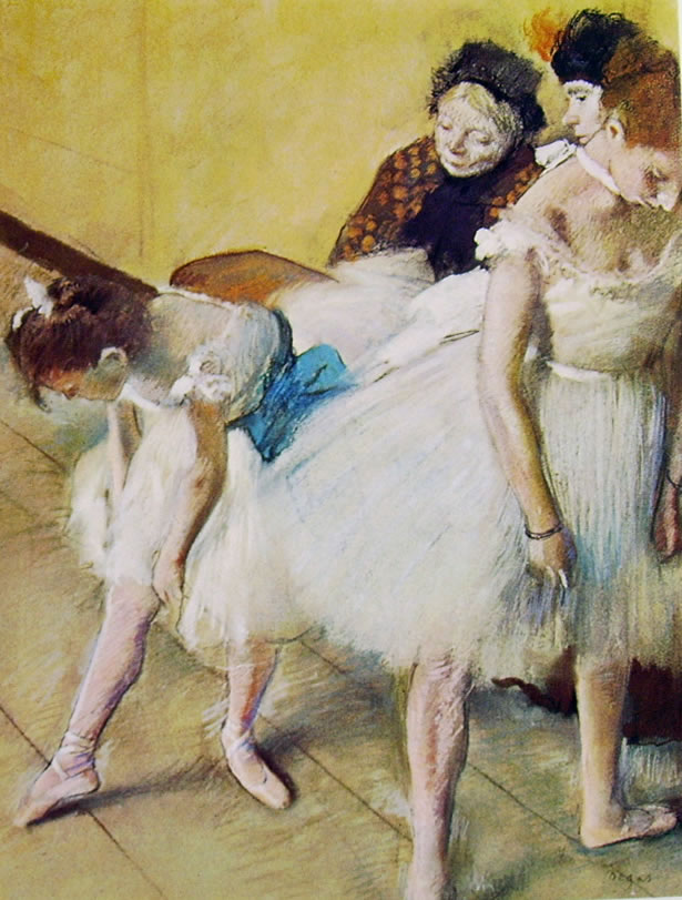 Edgar Degas: Pausa durante una lezione di danza