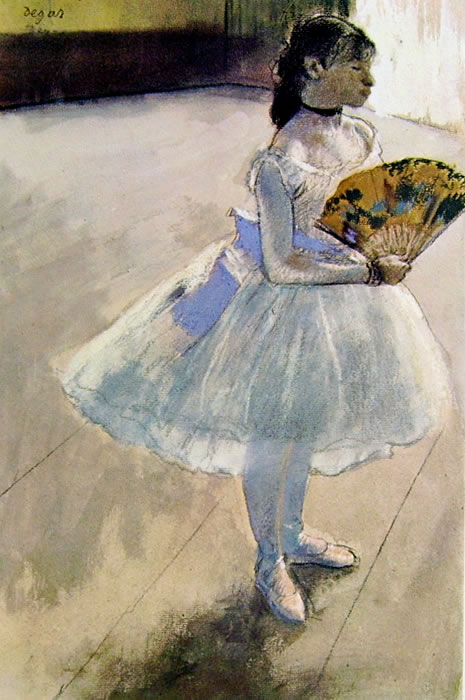 Ballerina col ventaglio, 1879, pastello cm. 45x29 c