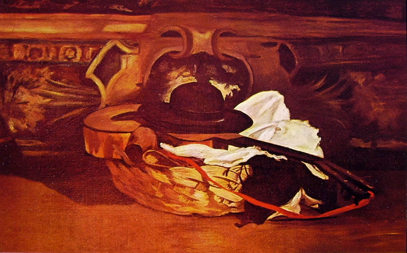 Edouard Manet: Chitarra con cappello