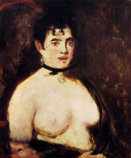 Edouard Manet: La bruna col seno nudo