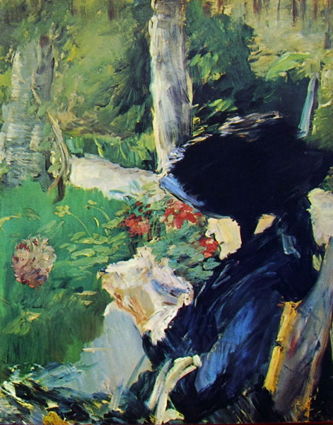 Edouard Manet: La madre di Manet nel giardino di Bellevue