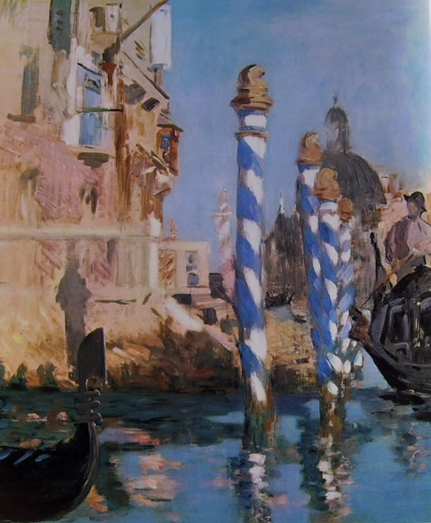 Edouard Manet: Gondole e bricole sul Canal Grande
