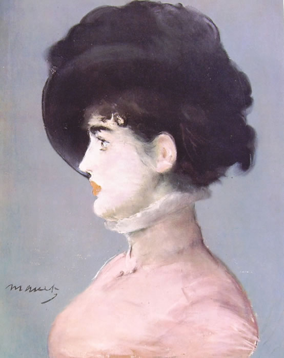 Edouard Manet: Signora con cappello nero