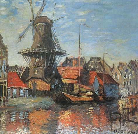 Claude Monet - Il mulino di Gooyer ad Amsterdam